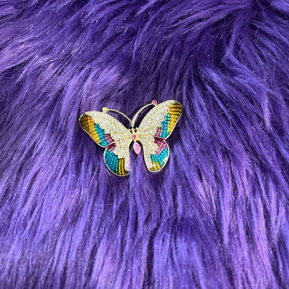 Colorful Butterfly Brooch